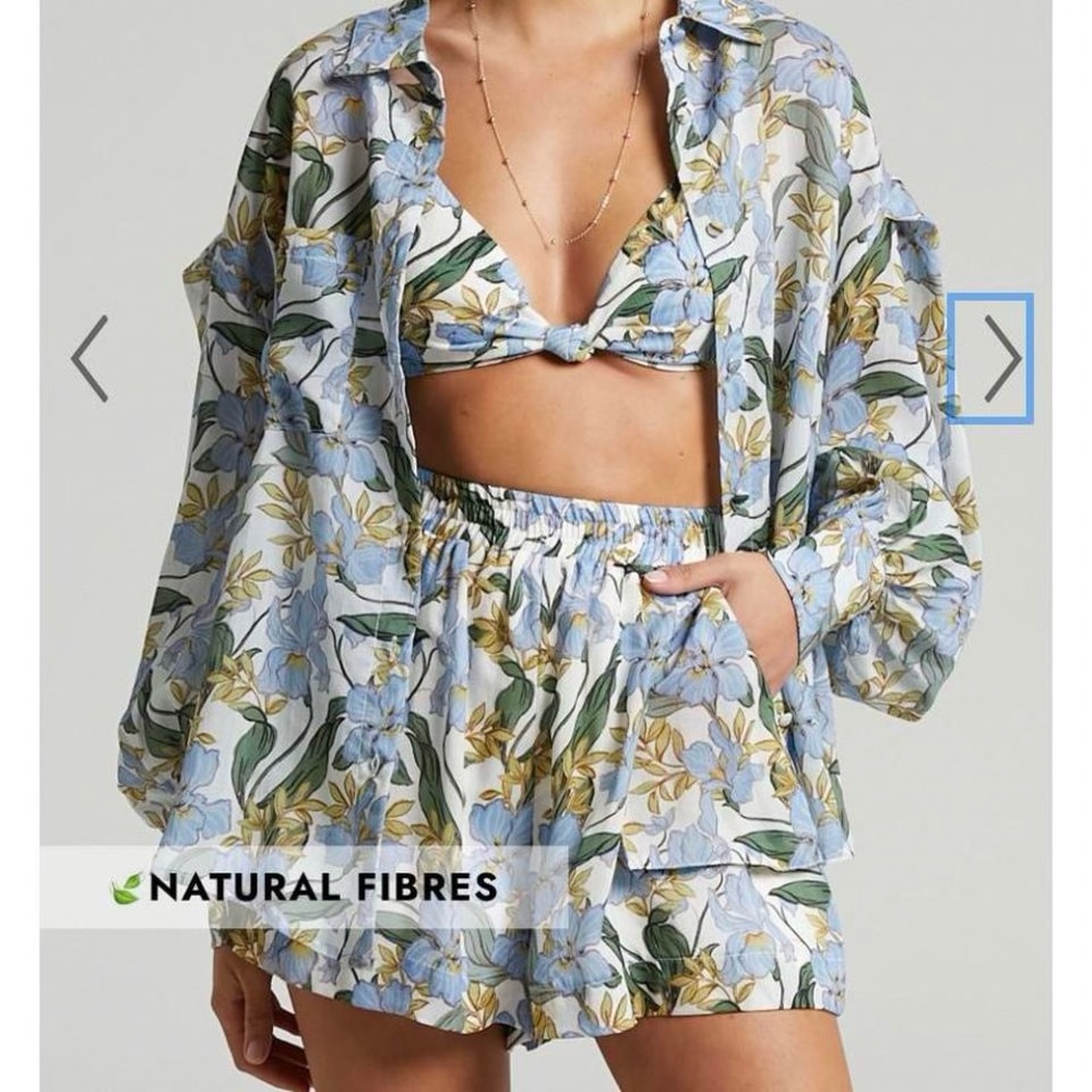 Showpo Floral Blouse and Shorts Set
